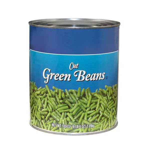 Commodity Fancy 4 Sieve Green Beans #10 Can, PK6, Commodity Canned Fruit & Vegetables, Mfr#: 01224